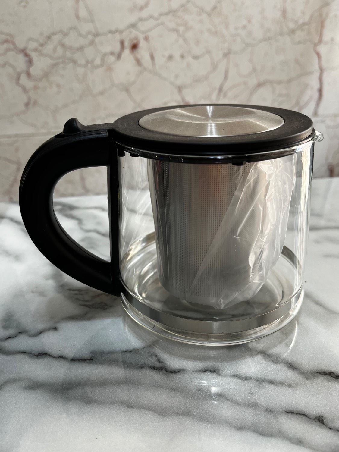 قوری پیرکس شیشه ای صافی دار