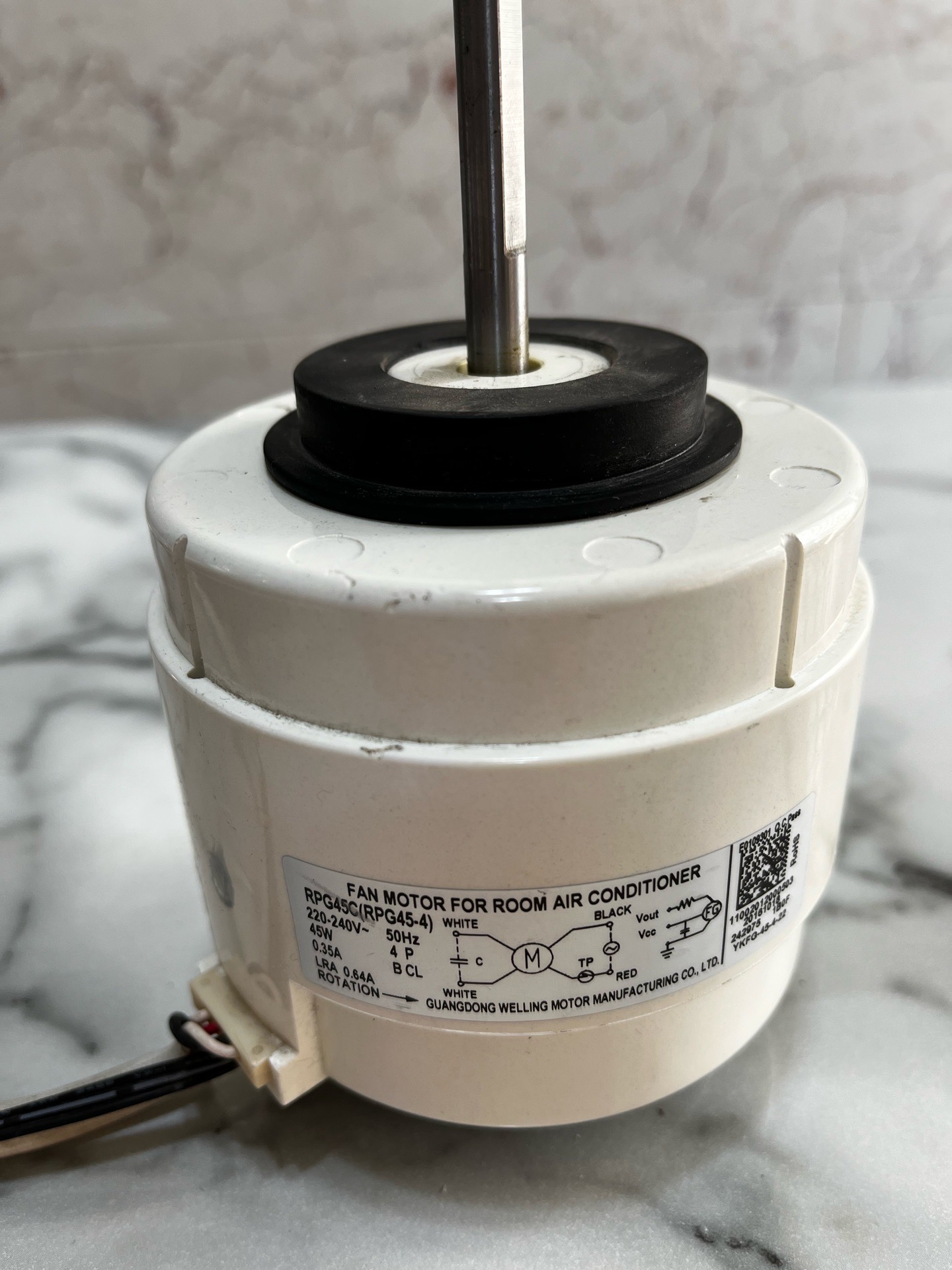 موتور فن داخلی کولرگازی مدل RPG45C(RPG45-4)